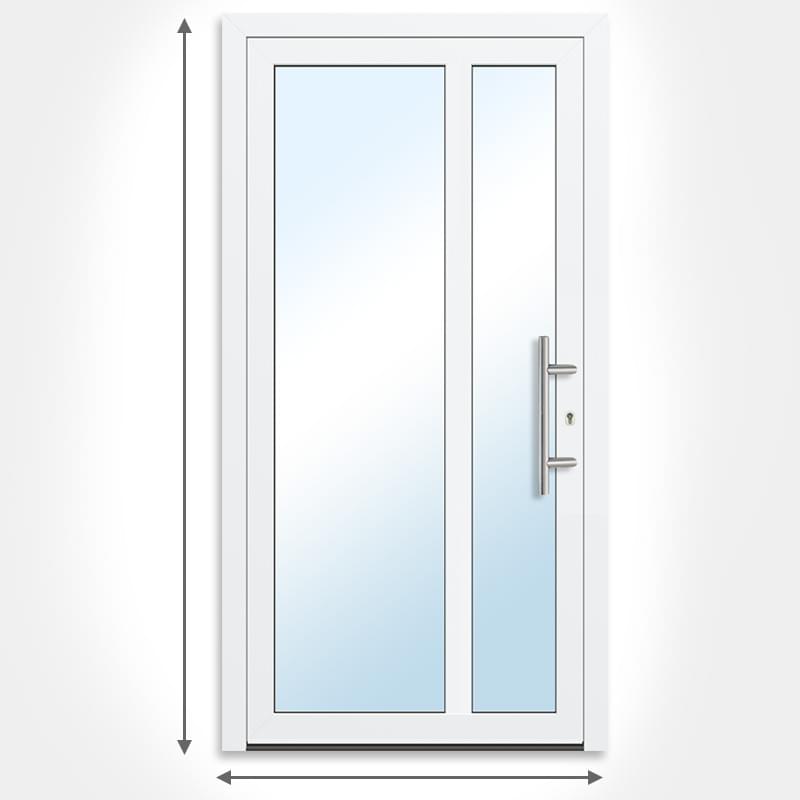 Dimensions d'une porte de service