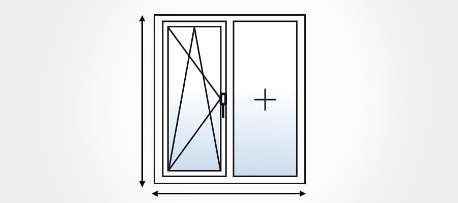 Dimension porte-fenêtre 2 vantaux