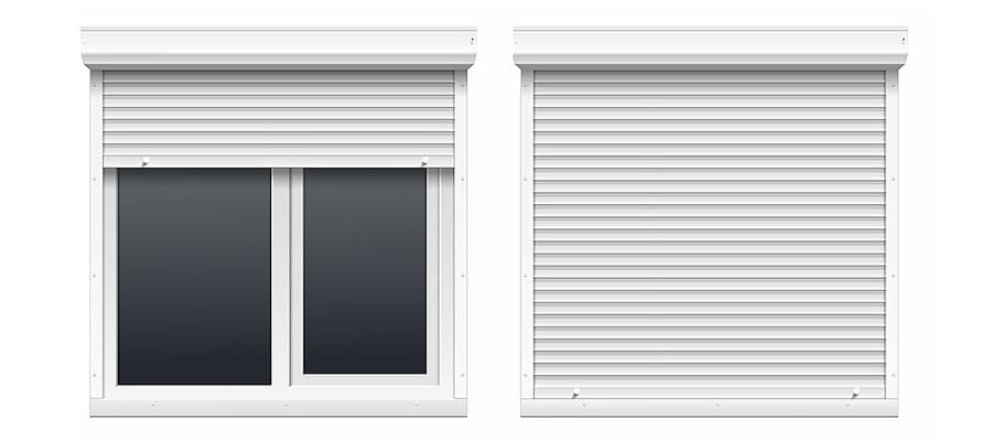 Fenêtre en PVC avec volet roulant