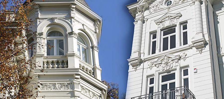 Fenêtres d'un bâtiment historique