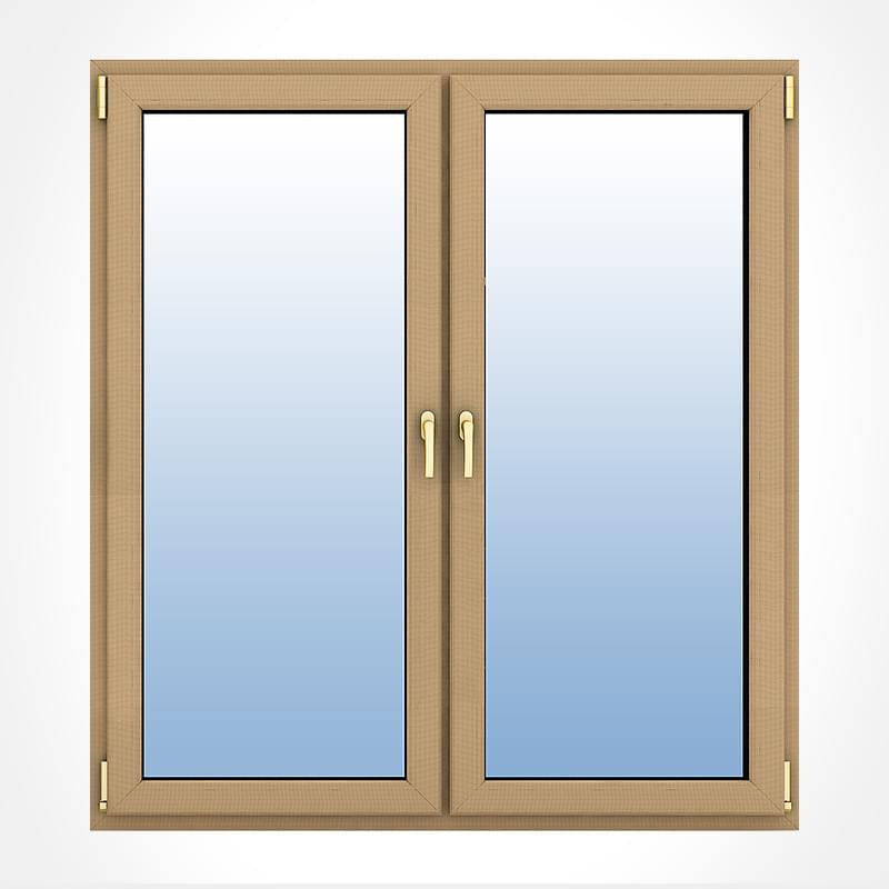 Porte fenêtre bois 2 vantaux