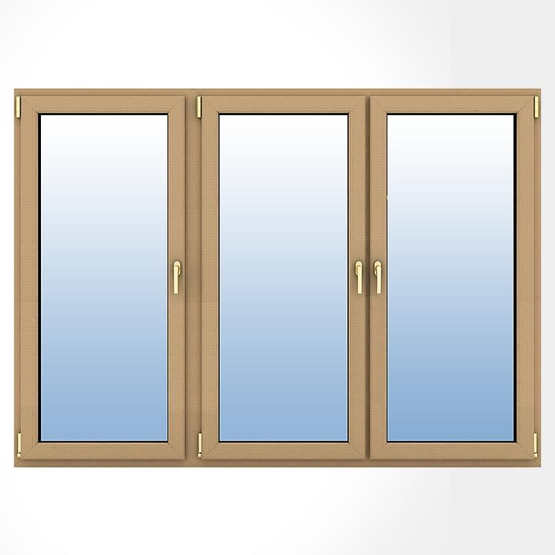 Porte fenêtre bois 3 vantaux