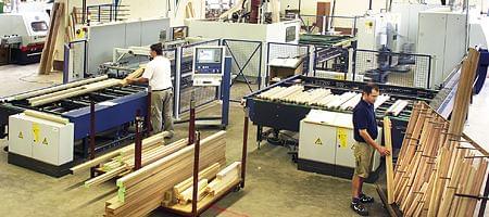 Production de fenêtres en bois